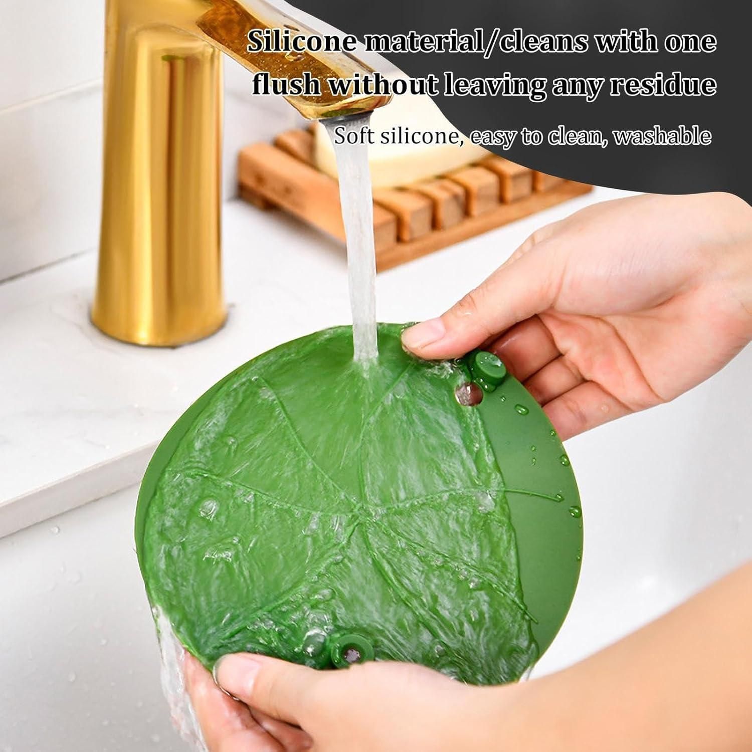 Lotus Leaf Silicone Floor Bathtub Cover