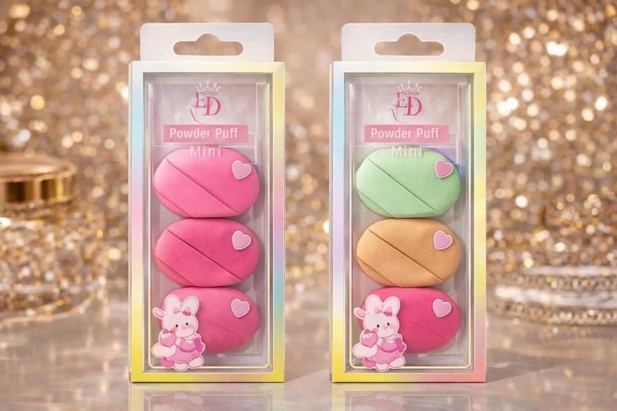 Fingertip Powder Puff Mini Set  (Pack of 2)
