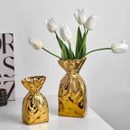 Electroplated Ceramic Vase