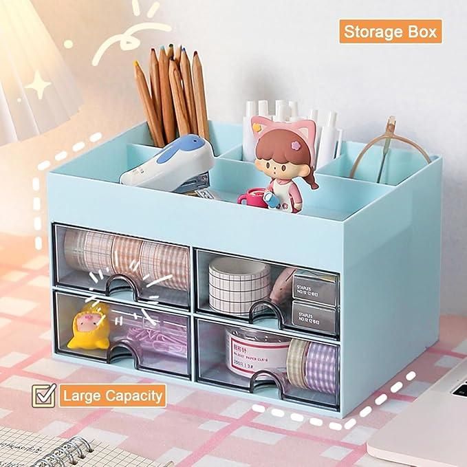 Multi-Functional Desk Organizer With Drawers