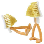 Foldable Triangular Gap Cleaning Brush with Soap Holder (Pack of 2)