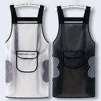 Adjustable Oil-Water Proof Transparent Cooking Apron