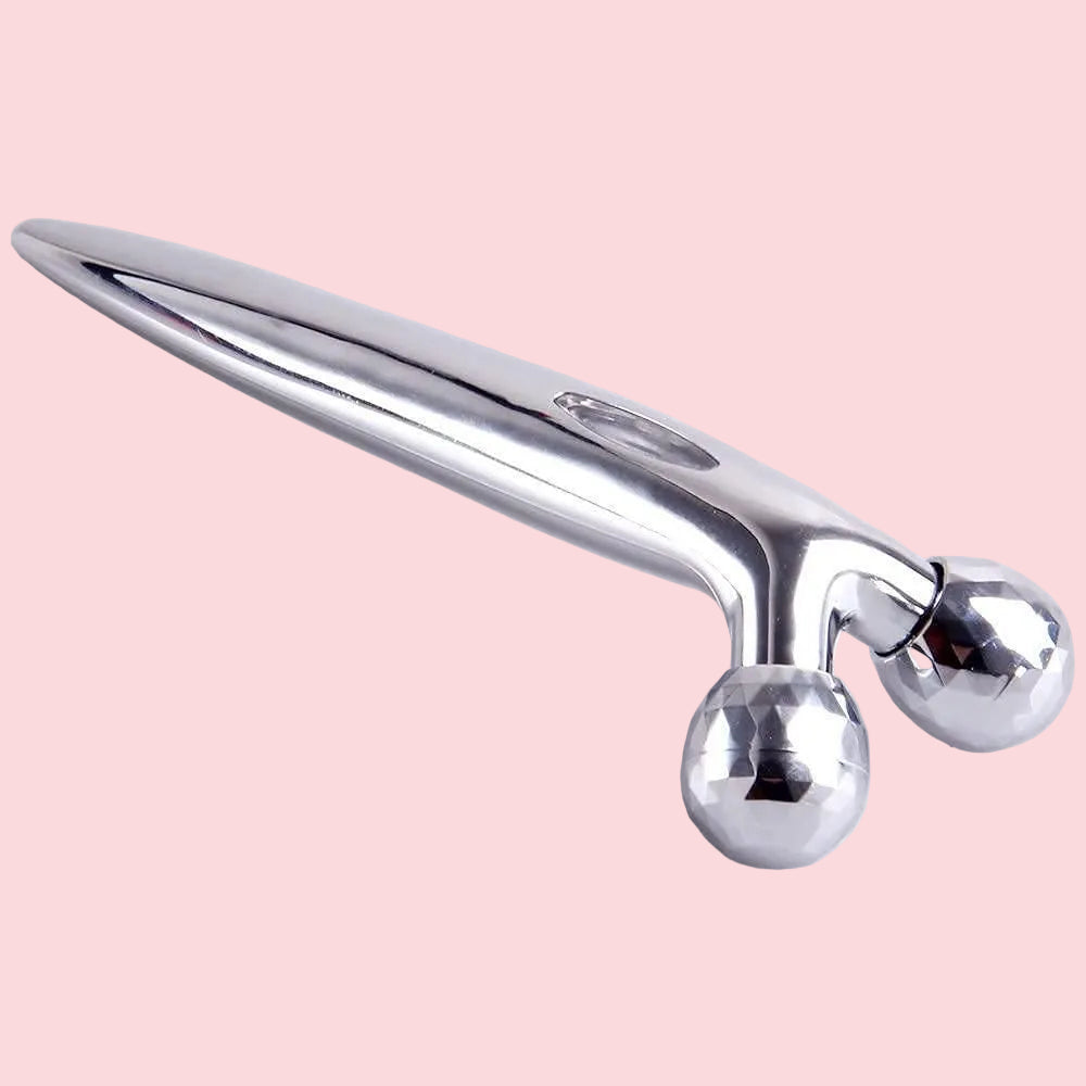 Mini Long 3D Shape 360 Rotate Face Massage Roller