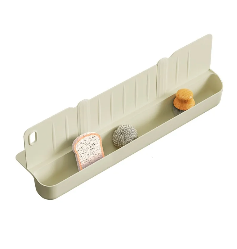 2-in-1 Kitchen Sink Organizer: Splash Guard & Countertop Storage Rack