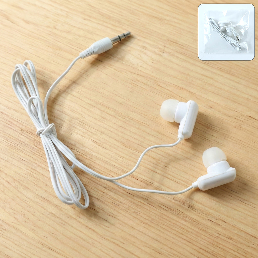 Classic Wired In-ear Earphones With 3.5mm Audio Jack (1 Pc)