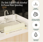 2-in-1 Kitchen Sink Organizer: Splash Guard & Countertop Storage Rack